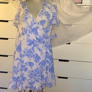 Toile print print summer dress